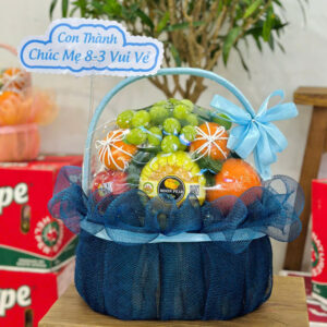 Giỏ trái cây quà tặng, giỏ trái cây nhập khẩu, hoa quả nhập khẩu
