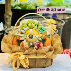 Giỏ trái cây quà tặng, giỏ trái cây nhập khẩu, hoa quả nhập khẩu