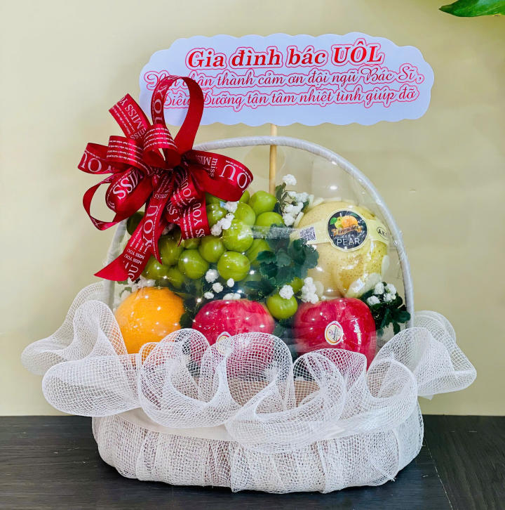 Giỏ trái cây quà tặng, giỏ trái cây nhập khẩu, hoa quả nhập khẩu