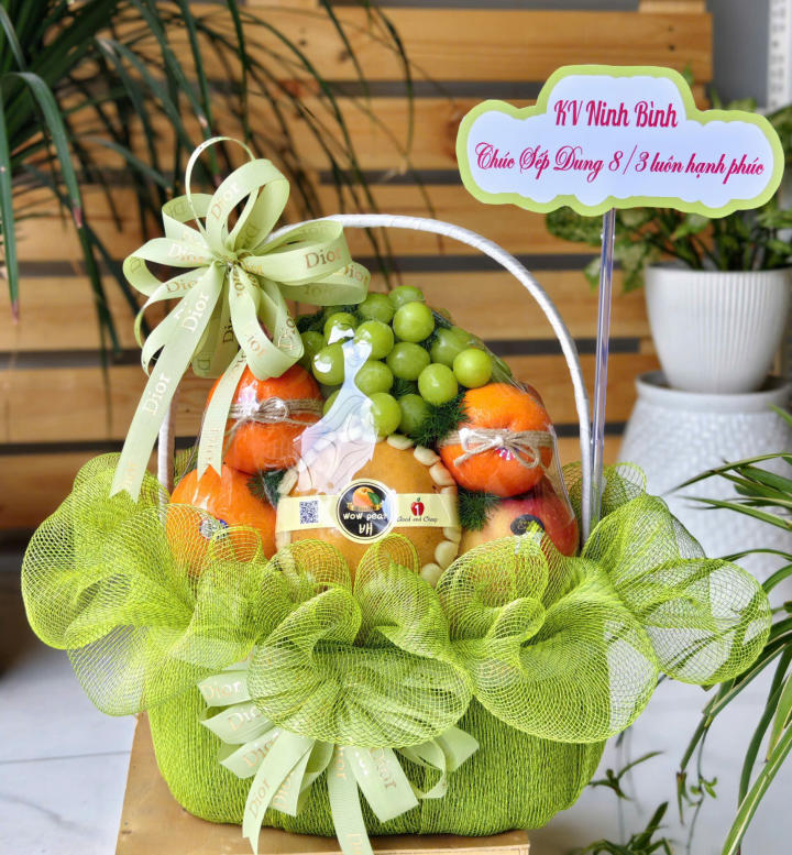 Giỏ trái cây quà tặng, giỏ trái cây nhập khẩu, hoa quả nhập khẩu