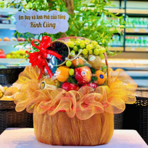Giỏ trái cây quà tặng, giỏ trái cây nhập khẩu, hoa quả nhập khẩu