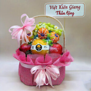 Giỏ trái cây quà tặng, giỏ trái cây nhập khẩu, hoa quả nhập khẩu